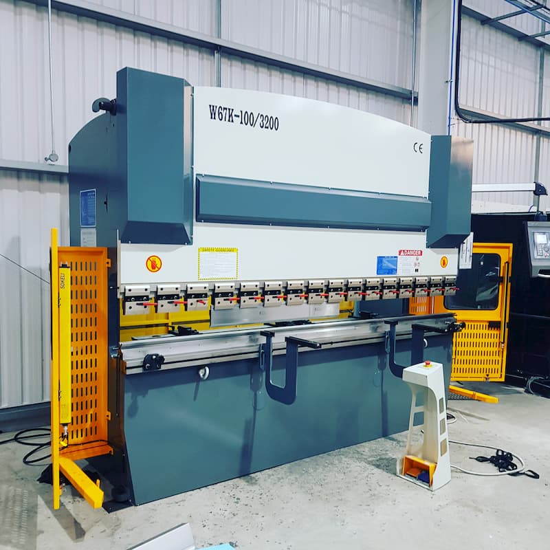 3.2 m 100 ton Press Brake installation for this lift manufacturer in Leeds.
