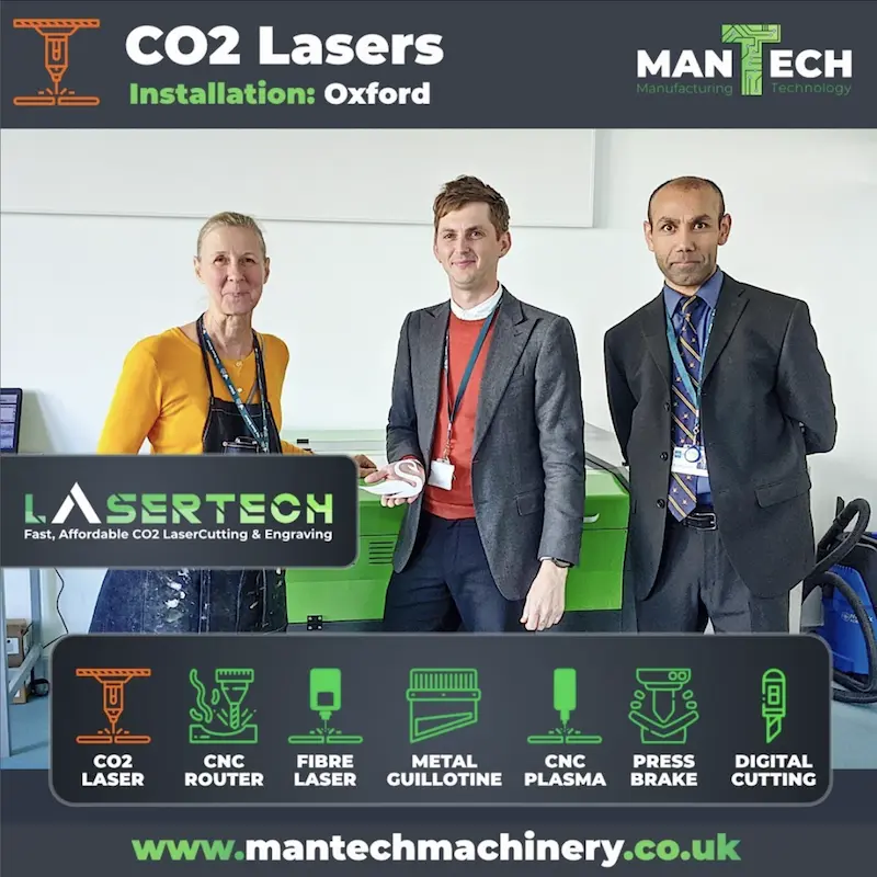 CO2 Laser Cutter Installation at a School