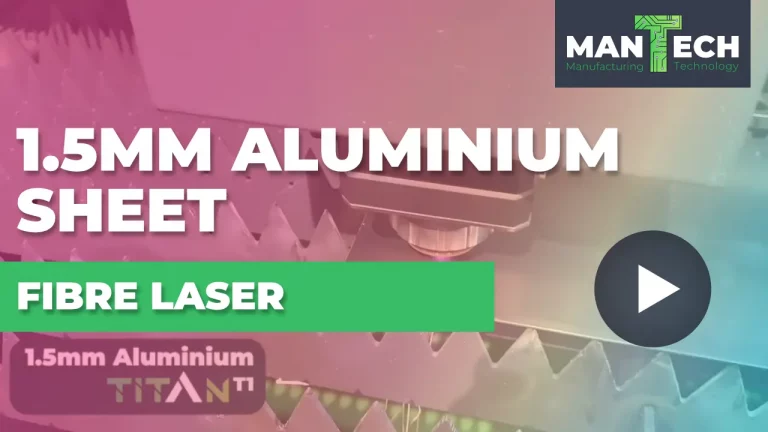 1.5mm Aluminium Sheet - T1 Fibre Laser