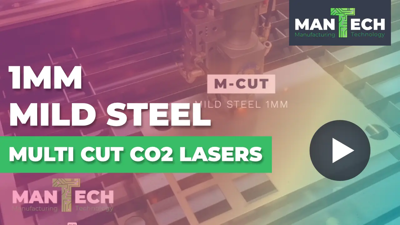 M-CUT Multi Material Laser Cutter - 1 mm Mild Steel