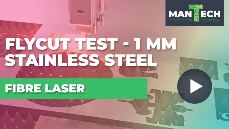 Titan Fibre Laser - 1mm Stainless Steel Flycut Test