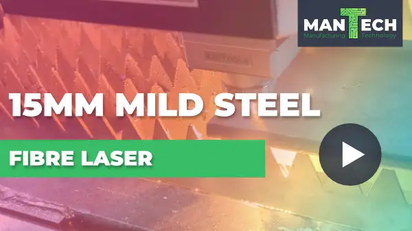 15mm Mild Steel - Titan T3 Fibre Laser
