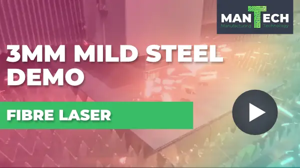 3mm Mild Steel - 1kW Titan T1 Fibre Laser