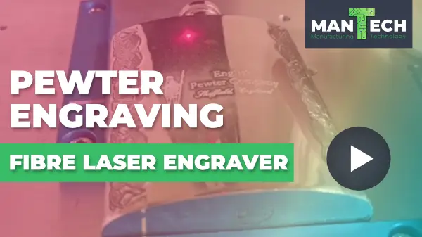 Pewter Hip Flask Engraving - Fibre Laser Engraving