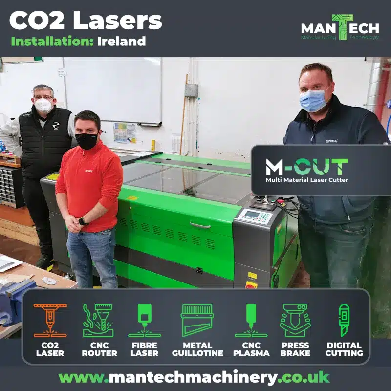 Metal Non Metal CO2 Laser Cutter Installation