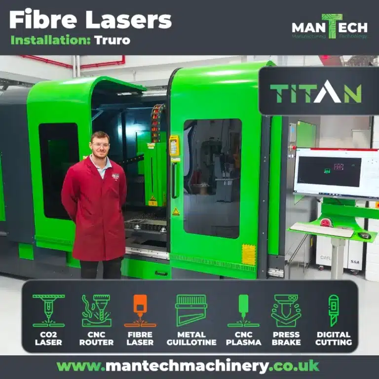 Titan T2 Fibre Laser Cutter - Engineering College South West UK