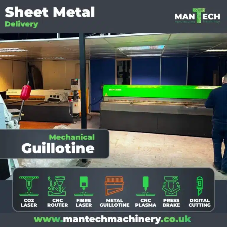 Mechanical Guillotine Installation - By Mantech Machinery UK