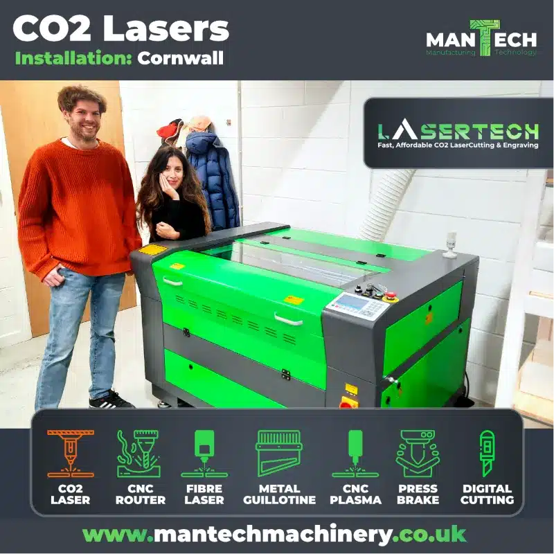 Lasertech CO2 Laser Cutter - Installation In Cornwall