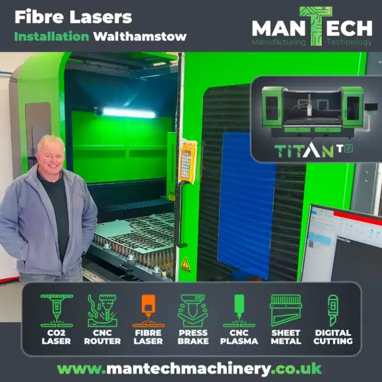 Fibre Lasers - Titan T2 Fibre Laser Cutter by Mantech UK
