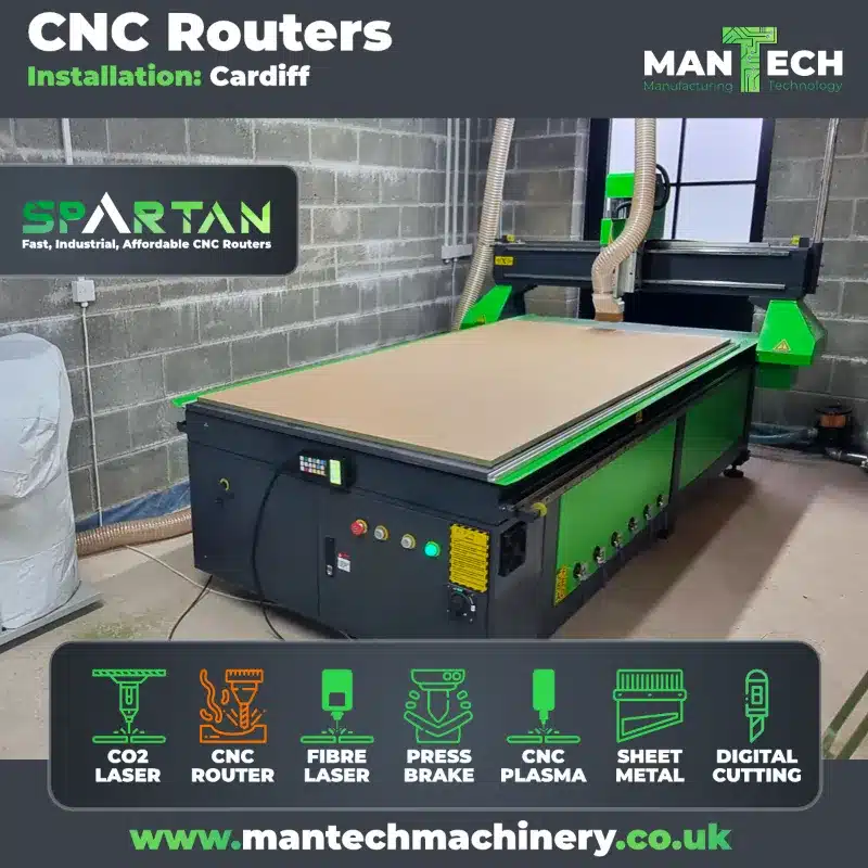 Spartan CNC Router Installation In Cardiff by Mantech